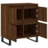 Aparador madera contrachapada marrón roble 60x35x70