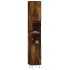 Armario de baño madera contrachapada roble ahumado 30x30x190