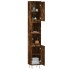 Armario de baño madera contrachapada roble ahumado 30x30x190