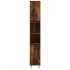 Armario de baño madera contrachapada roble ahumado 30x30x190