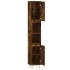 Armario de baño madera contrachapada roble ahumado 30x30x190