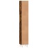 Armario de baño madera contrachapada roble ahumado 30x30x190