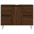 Mueble de baño madera de ingeniería roble marrón 80x33x60