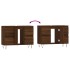 Mueble de baño madera de ingeniería roble marrón 80x33x60