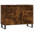 Mueble de baño madera de ingeniería roble ahumado 80x33x60