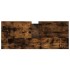 Mueble de baño madera de ingeniería roble ahumado 80x33x60