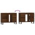 Mueble de baño madera de ingeniería roble marrón 80x33x60