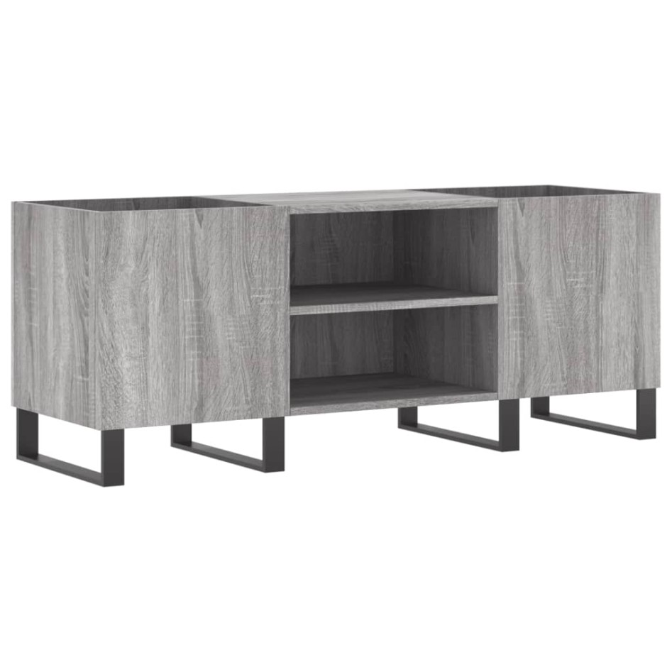 Mueble para discos madera contrachapada gris sonoma