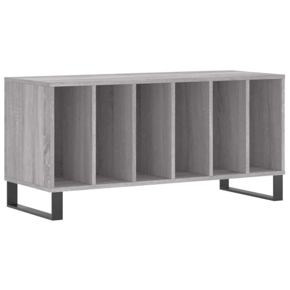 Mueble para discos madera contrachapada gris Sonoma