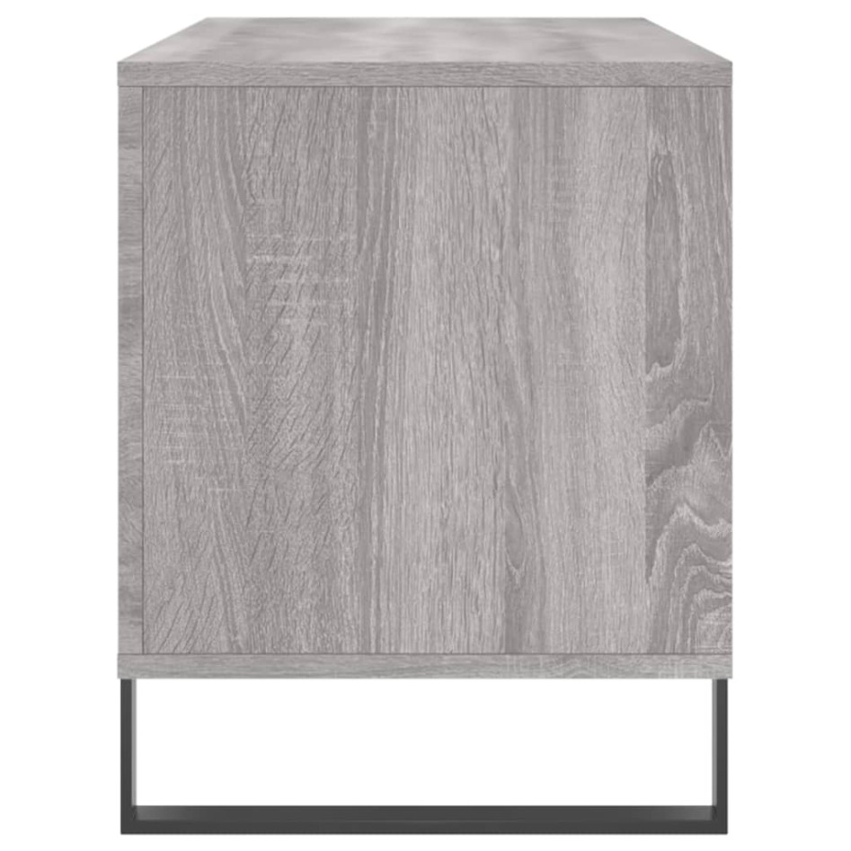Mueble para discos madera contrachapada gris Sonoma