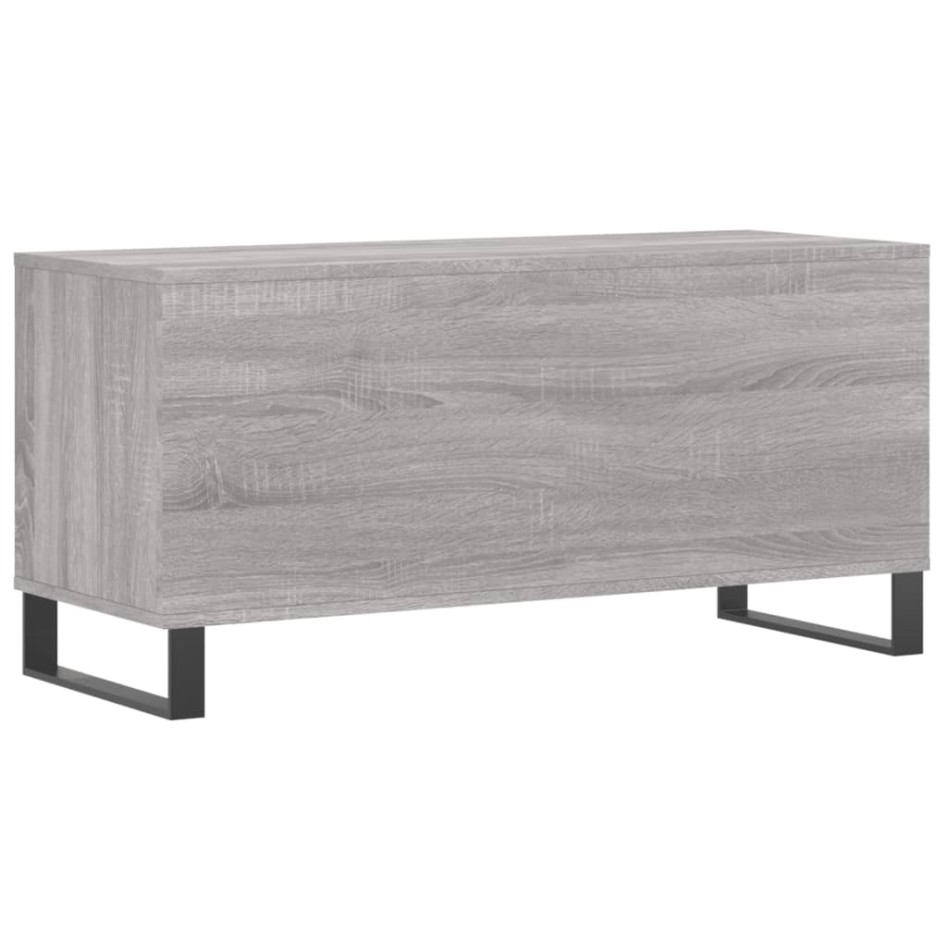 Mueble para discos madera contrachapada gris Sonoma