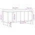 Mueble para discos madera contrachapada gris Sonoma