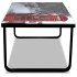 Mesa de centro superficie de vidrio estampado cabina