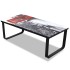 Mesa de centro superficie de vidrio estampado cabina