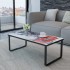 Mesa de centro superficie de vidrio estampado cabina