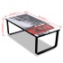 Mesa de centro superficie de vidrio estampado cabina