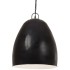 Lámpara colgante industrial redonda negra 25 W 42 cm