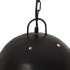 Lámpara colgante industrial redonda negra 25 W 42 cm