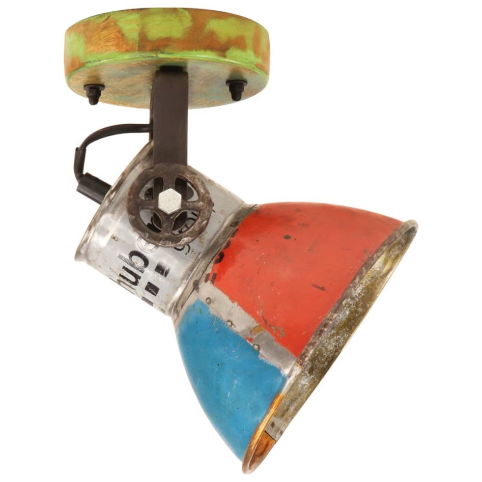 Lámparas de techo/pared industrial 2 uds reciclada E27 17x24