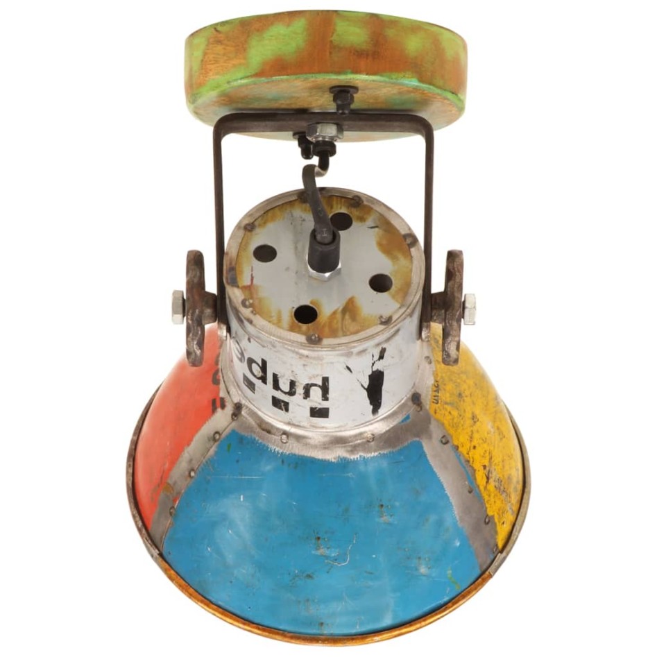 Lámparas de techo/pared industrial 2 uds reciclada E27 17x24