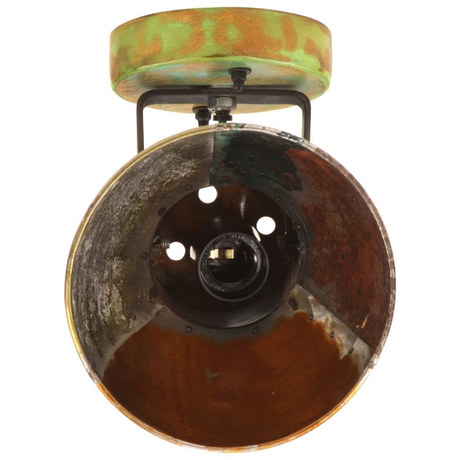 Lámparas de techo/pared industrial 2 uds reciclada E27 17x24