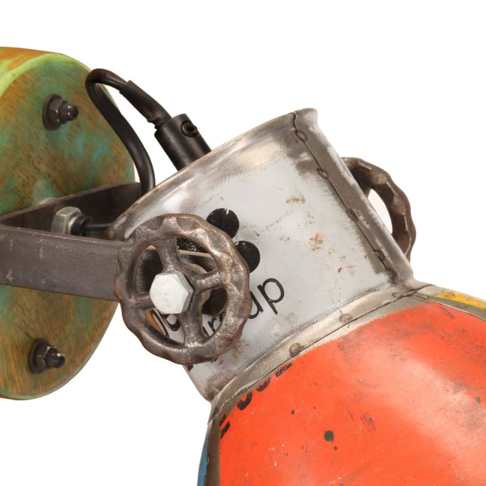 Lámparas de techo/pared industrial 2 uds reciclada E27 17x24