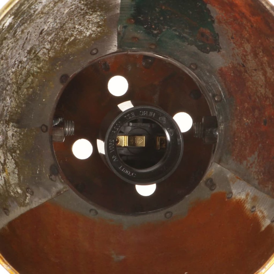 Lámparas de techo/pared industrial 2 uds reciclada E27 17x24