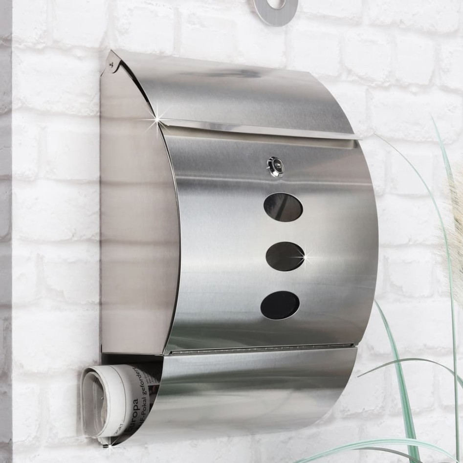 HI Buzón de acero inoxidable 30x12x40