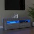 Mueble de TV con luces LED gris Sonoma 120x35x40