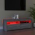 Mueble de TV con luces LED gris Sonoma 120x35x40