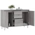 Aparador de madera de ingeniería gris Sonoma 104x35x70