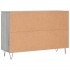 Aparador de madera de ingeniería gris Sonoma 104x35x70
