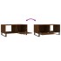Mesa de centro madera contrachapada roble marrón 90x50x40