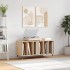 Mueble discos madera contrachapada roble Sonoma 100x38x48