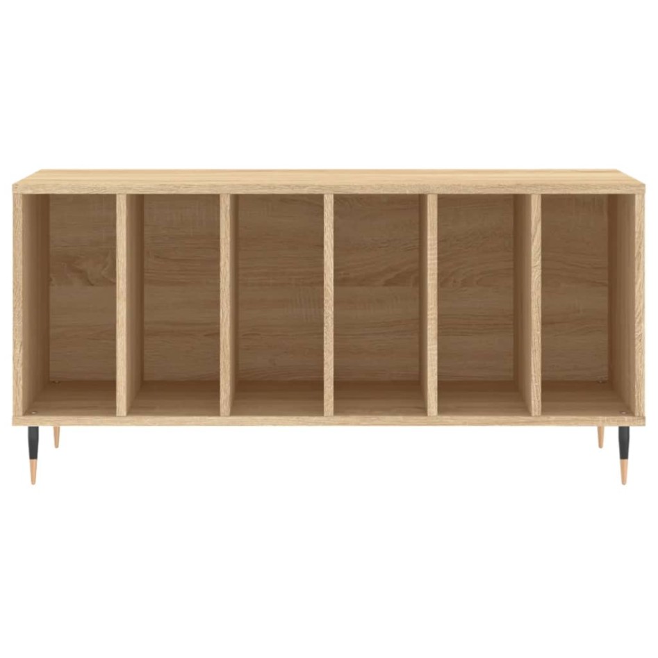 Mueble discos madera contrachapada roble Sonoma 100x38x48