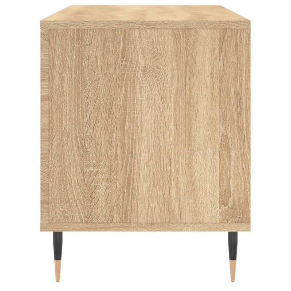 Mueble discos madera contrachapada roble Sonoma 100x38x48