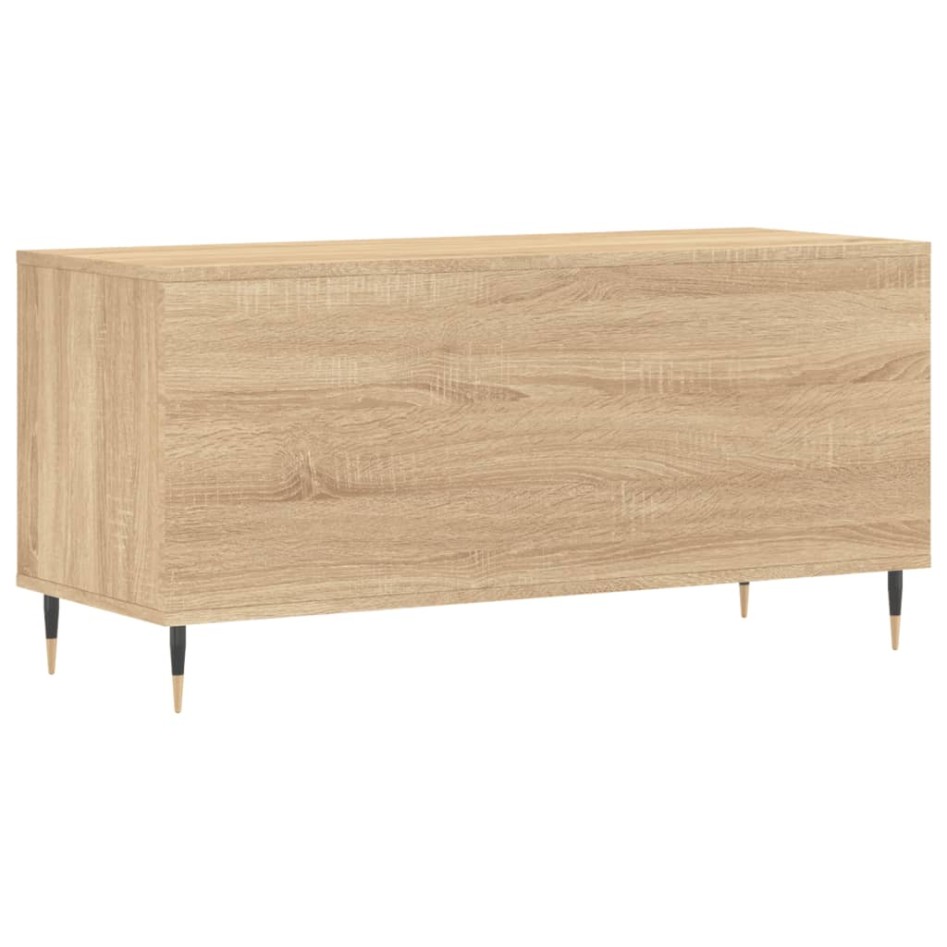 Mueble discos madera contrachapada roble Sonoma 100x38x48