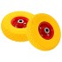Ruedas de carretilla 4 uds PU macizo 3.00-4