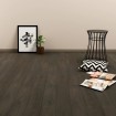 Lamas para suelo autoadhesivas PVC marrón oscuro 4,46 m² 3 mm