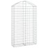 Cesta gaviones forma arco hierro galvanizado 100x30x160/180