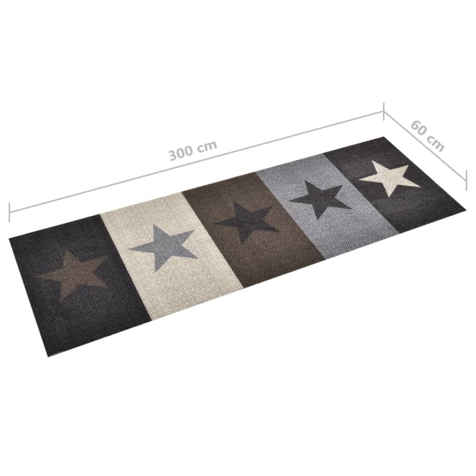Alfombra de cocina lavable Stars 60x300