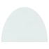 Placa de vidrio para chimenea semicircular 800x600