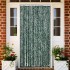 Cortina mosquitera chenilla verde y blanco 100x220