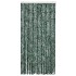 Cortina mosquitera chenilla verde y blanco 100x220