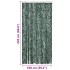 Cortina mosquitera chenilla verde y blanco 100x220
