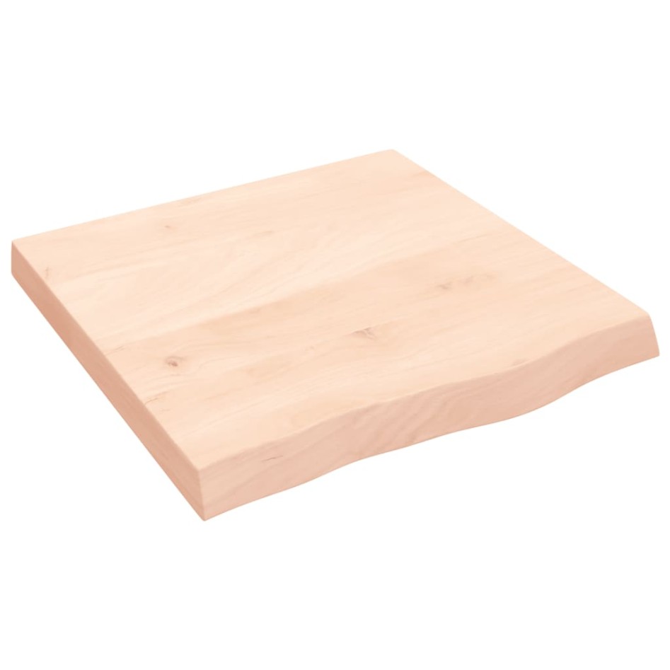 Estante de pared madera maciza roble sin tratar 60x60x(2-6)