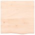 Estante de pared madera maciza roble sin tratar 60x60x(2-6)