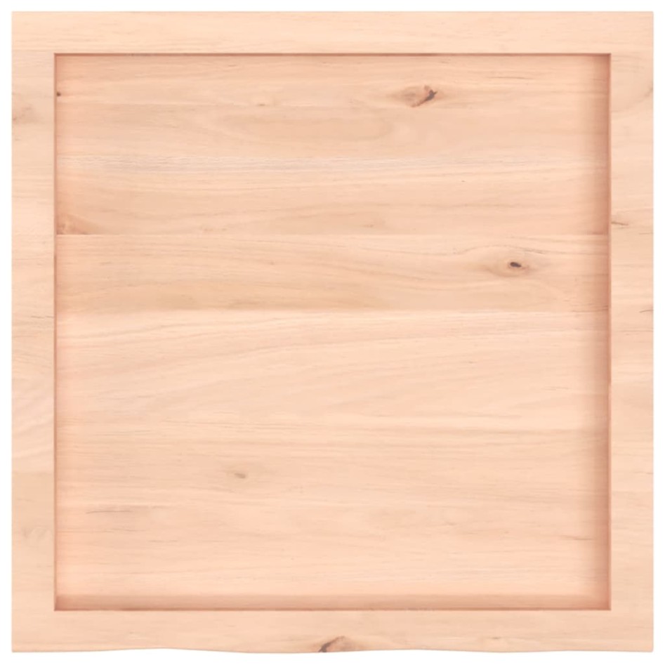 Estante de pared madera maciza roble sin tratar 60x60x(2-6)