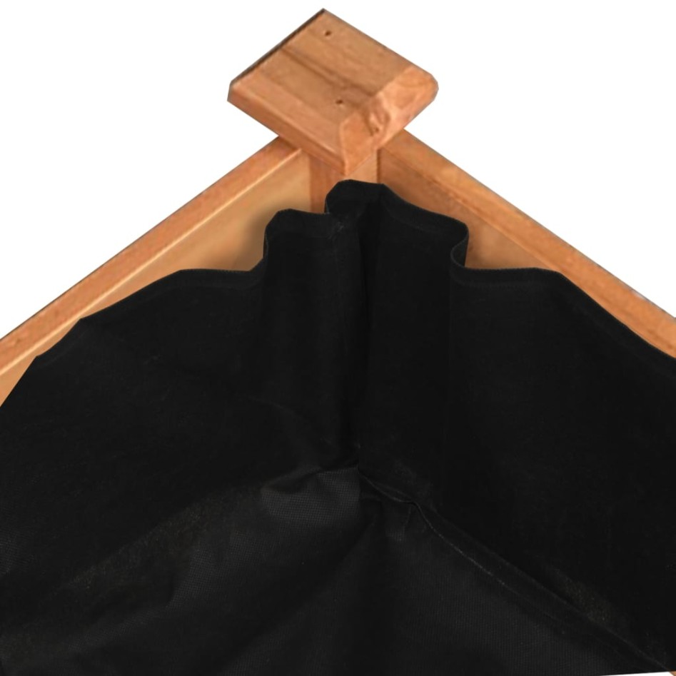 Jardinera arriate con forro madera abeto marrón 240x45x25