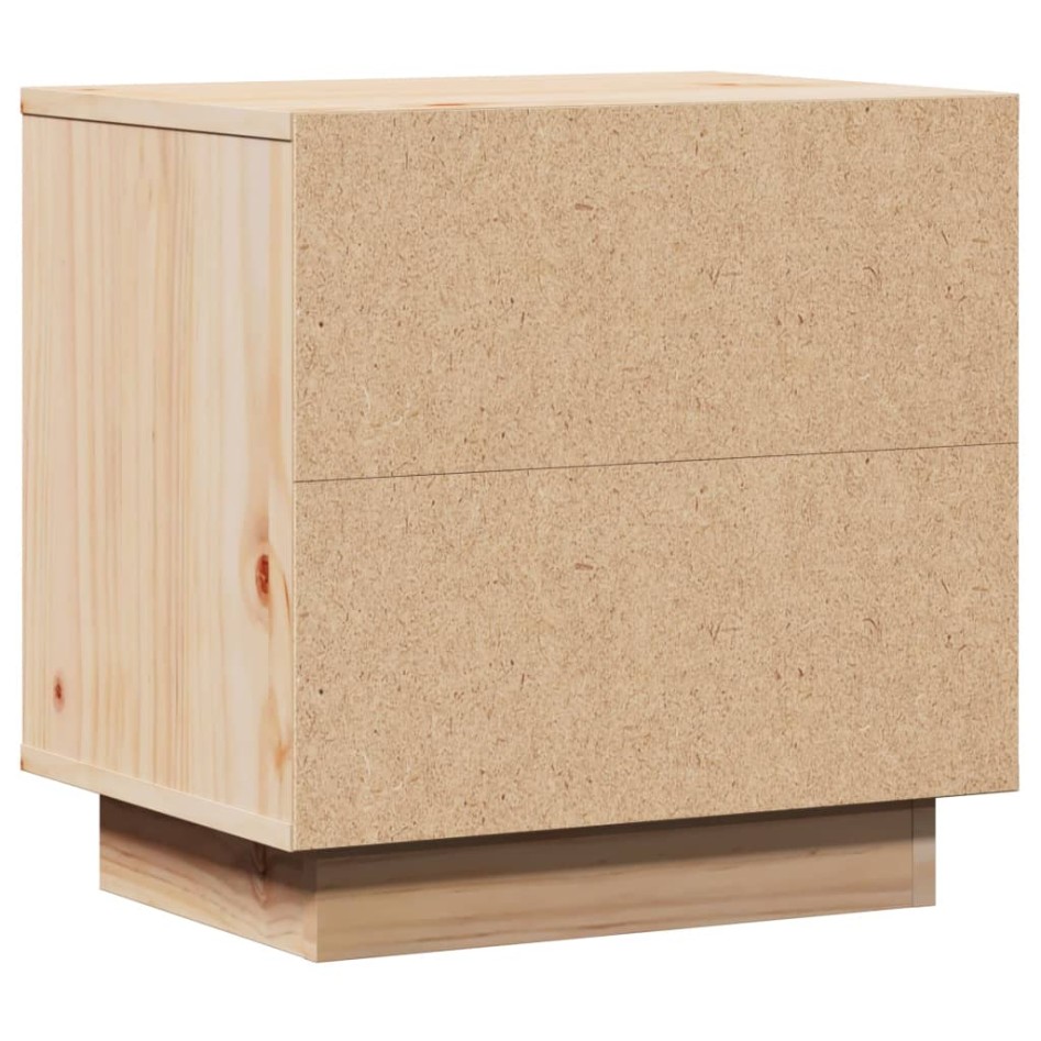 Mesitas de noche 2 uds madera maciza de pino 40x30x40